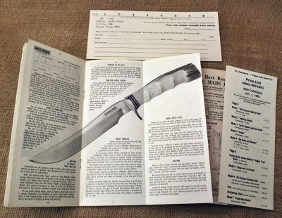 1978 Randall Made Knives Brochure - 2