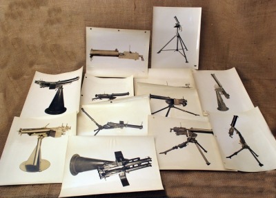 Twelve Original Photos of a Browning Model 30 Water Cooled Machine Gun