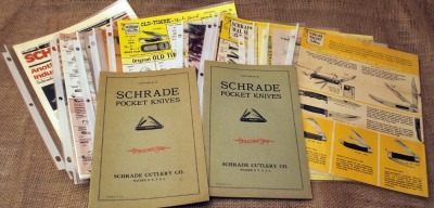 Schrade Catalogs and Advertising Materials