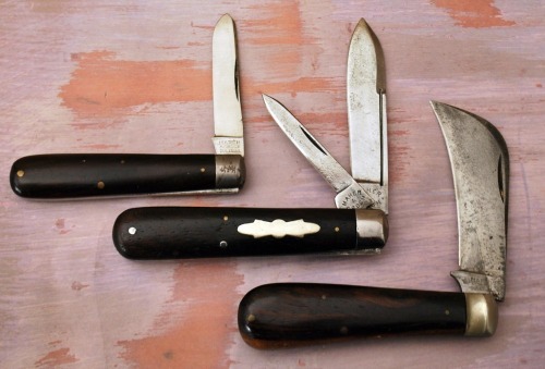 Trio of Maher & Grosh Wood Handles