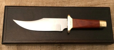 Colt Aurum Etching Engraved Wood Handle Bowie - 2