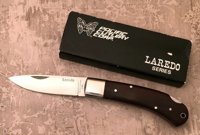 Pacific Cutlery Corp. Bali-Song Laredo Series Wood Handle Lockback