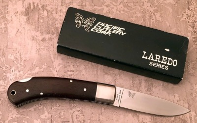 Pacific Cutlery Corp. Bali-Song Laredo Series Wood Handle Lockback - 2