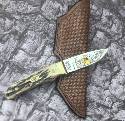 Schrade Ducks Unlimited Stag Drop Point Hunter