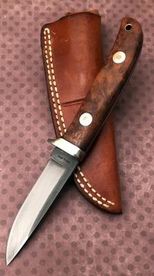 AG Russell Damascus Drop Point Hunter - 2