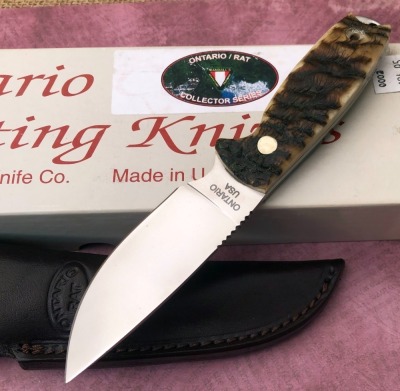 Ontario Rat-3 Rams Horn Drop Point Hunter - 2