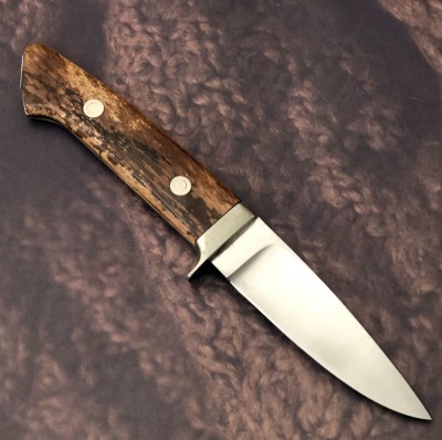AG Russell Mammoth Bark Handle Drop Point Hunter - 2