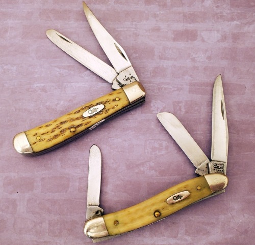 Pair of Used Bone Case Toters