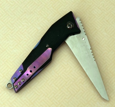 MH Franklin/Hawg Knives Micarta Locking Liner - 2