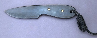 Kelgin Pearl and Abalone Damascus Hunter - 2