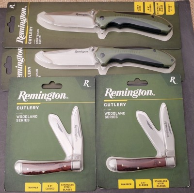 4 Remington on Cards: Sportsman & Trappers