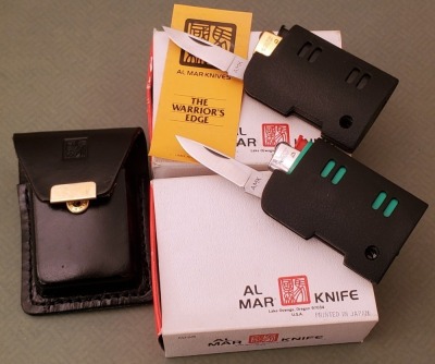Pair of AL Mar Lighter Holder with Knife