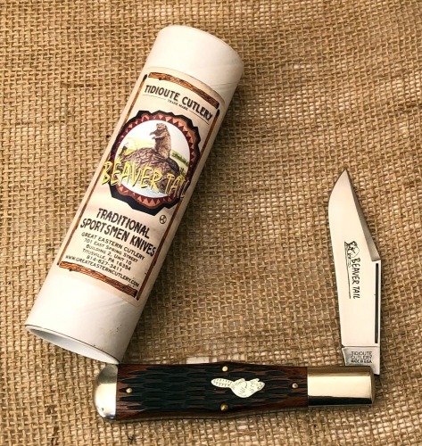 GEC Tidioute Cutlery 971119 Jigged Brazilian Cherry Beaver Tail