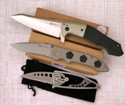 3 CRKT: Snaplock, Mah Eraser & Wild Weasel