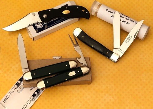 JA Henckels hobo, Beretta Lockback and a I*XL Trapper