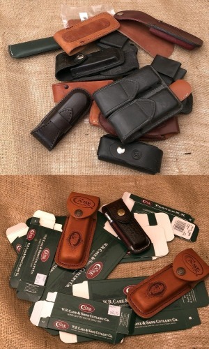 Eighteen Various Sheaths and Ten Case Boxes