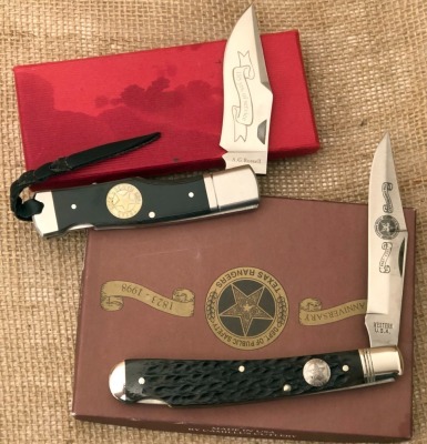 Pair of Texas Ranger Commemorative Folders