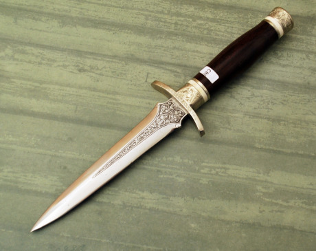 Lance Kelly Handmade Engraved Dagger