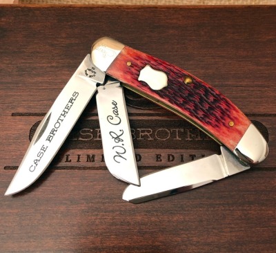 Case Commemorative William Russel Case Red Bone Sowbelly - 2