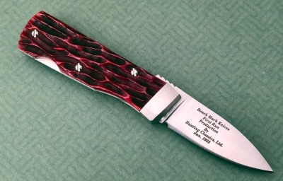 Bench Mark Rollox red Jigged bone Handles - 2