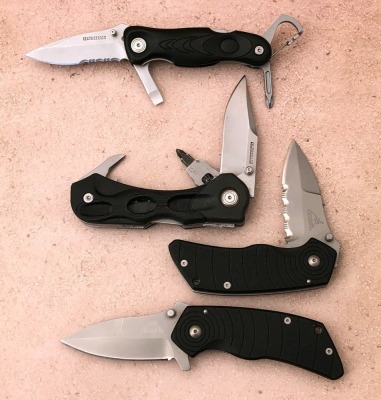 Two Gerber and Two Leatherman Folders