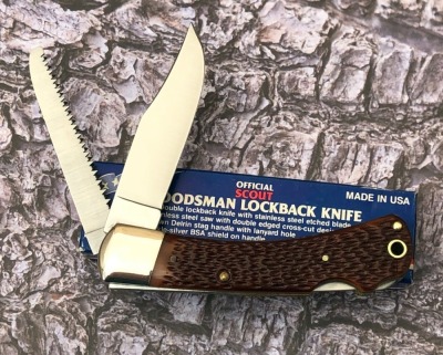 Camillus Official BSA Woodsman Lockback - 2