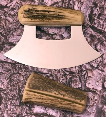 Alaskan Ulu Knife with Stand - 2