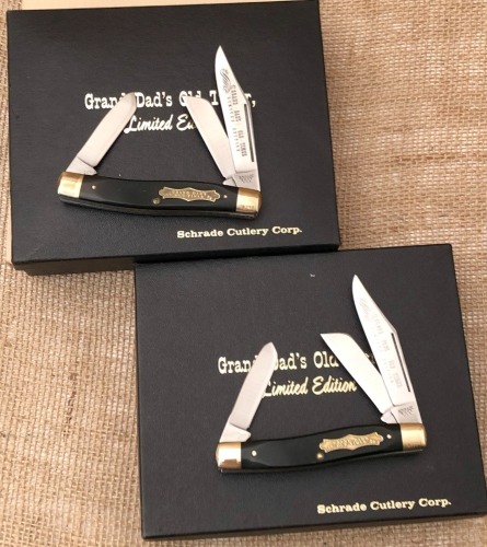 Pair of Schrade USA Grand Dad's Old Timers
