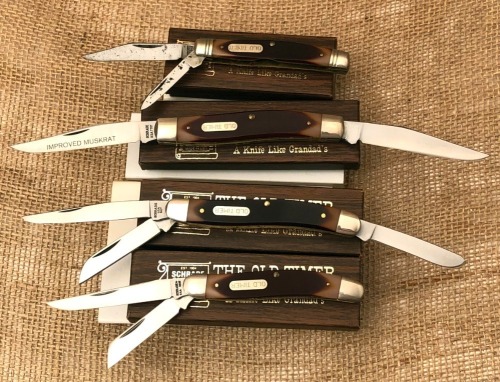 Four Schrade USA Old Timers