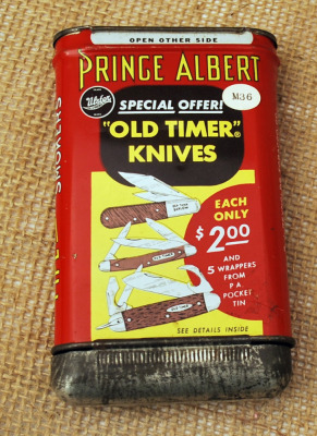 Prince Albert Tobacco Tin with Ulster Knife Offer - 2