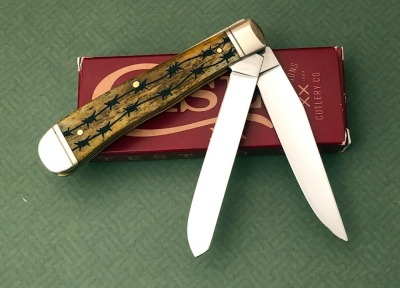 Case Laser Cut Antique Bone Trapper 6254ss - 2