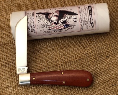 Great Eastern Cutlery 9331254 Natural Linen Micarta Ram foot Jack - 2