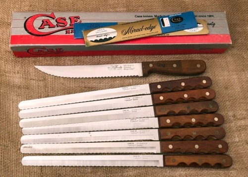 Eight Case Kitchen Knives