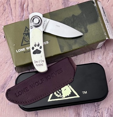 Lone Wolf Knives PAUL Scrimmed Wolf - 2