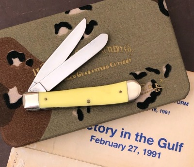 Case Victory in the Gulf Commemorative Yellow Trapper, 1990 - 2