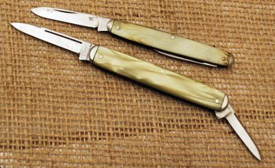 Case, Bradford, PA and Camillus Gray Celluloid Knives