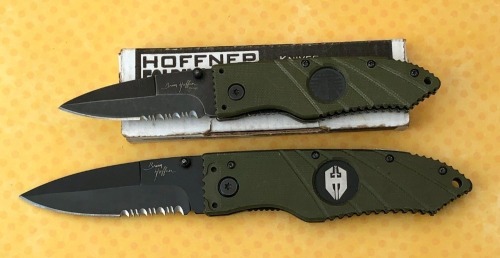 Pair of Hoffner Green Metal Locking Liners