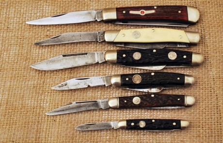 Six Vintage Boker Knives