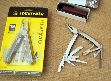 Victorinox Swiss Tool and Leatherman Charge TTI