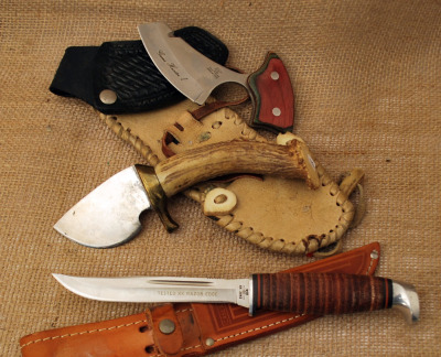 Case and Two Other Fixed Blades