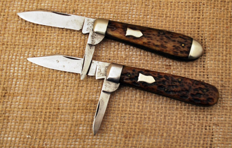 Rare pair of Baldwin, Tidioute, PA jack knives