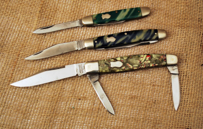 Three pre-1940 Winchester Celluloid Handled Knives
