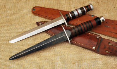 Very High WWII Quality Pair of Theater Knives