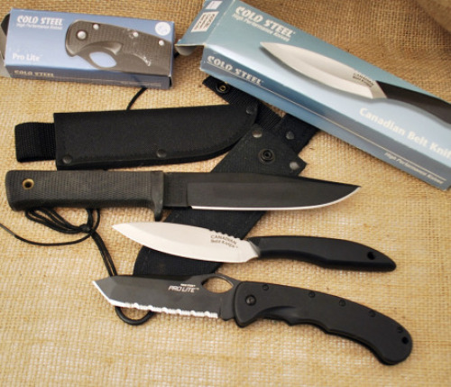 Three Cold Steel Knives