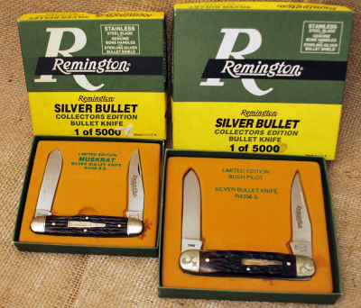 Two Remingtion Repo Silver Bullet Knives