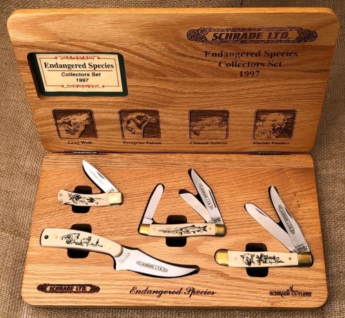 Schrade Endangered Species Collectors Set 1997