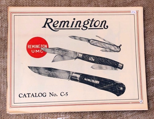 Reproduction of a Remington Arms Co Pocket Knife Catalog