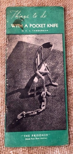 Remington 1934 Whittling Guide "Things to do with a Pocket Knife"