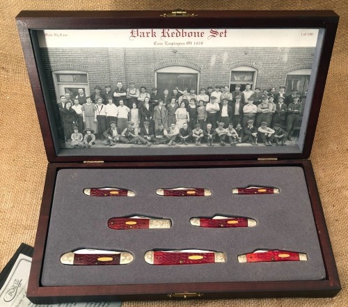 Case 1991 Dark Red Bone Set