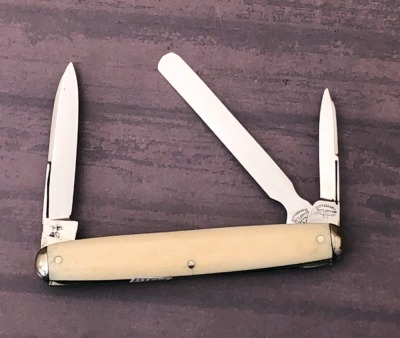 Cattaraugus Exhibition Bone Pen Whittler with Spatula - 2